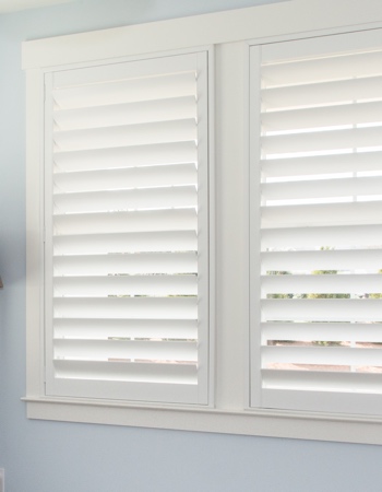 Polywood shutters with hidden tilt rods in Jacksonville